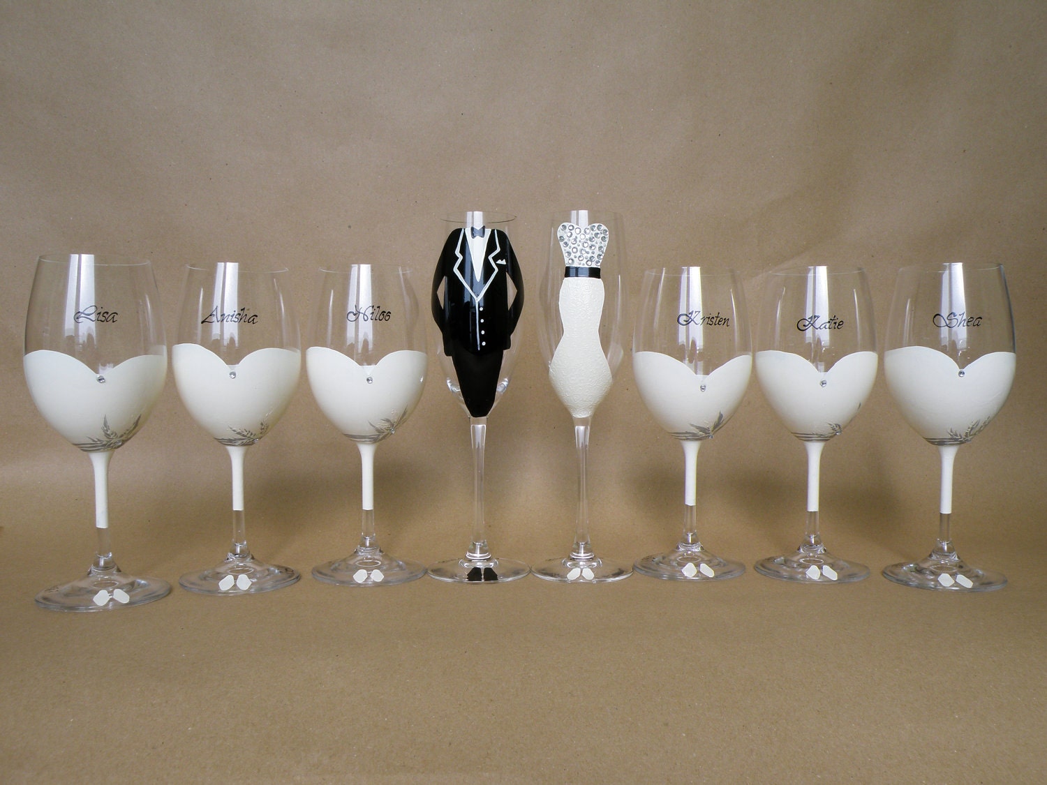 glasses painted bridal diy glasses by shower glass party Hand pastinshs wine painting  Wine
