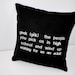 Decorative pillow-Geek Definition Pillow-Black Ultra Suede Fabric