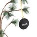 meh Christmas Ornament - embroidered Recycled Felt, Ready to ship