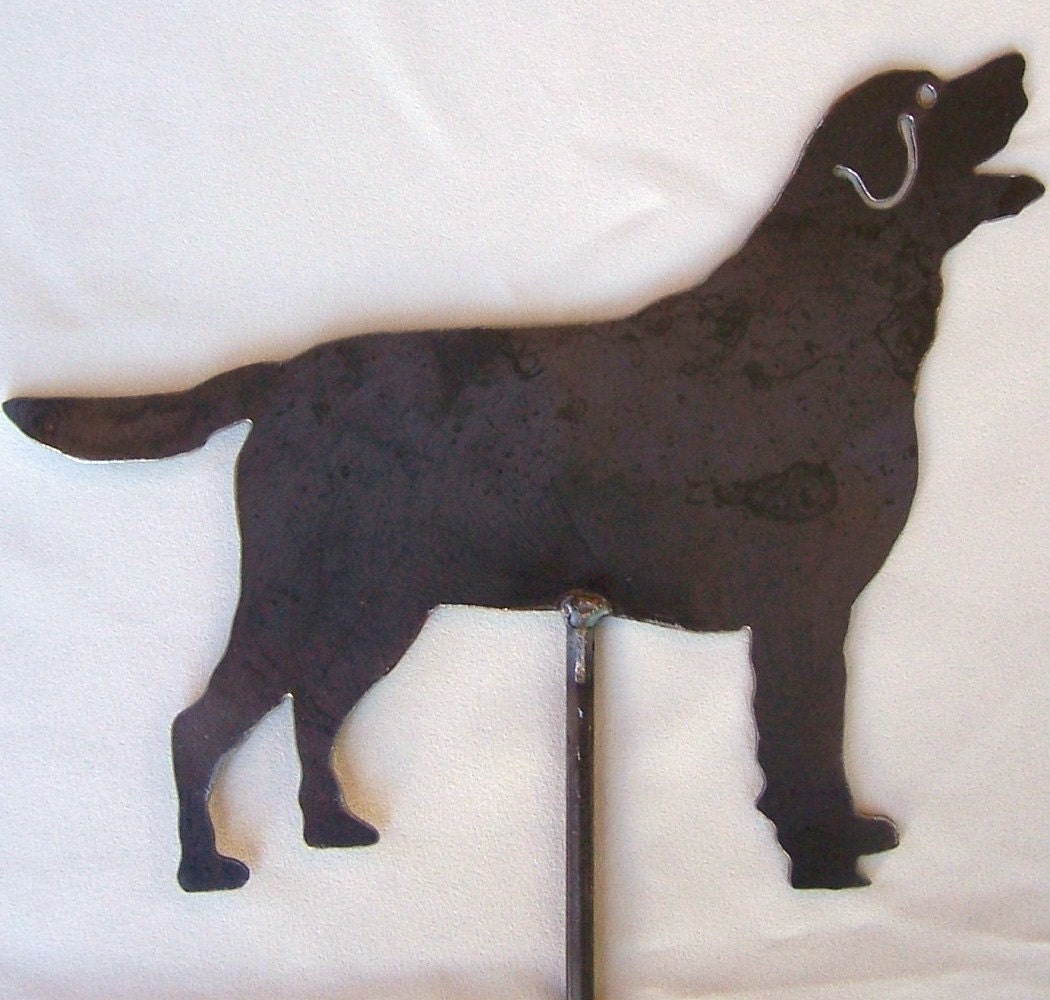 Labrador Retriever Dog Black Golden Lab Metal by ModernIronworks