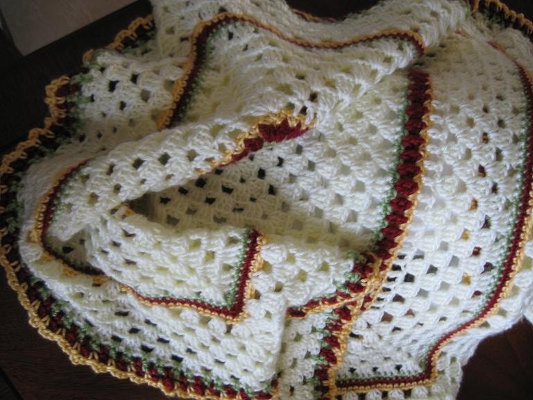 Baby Granny Square Afghan Blanket