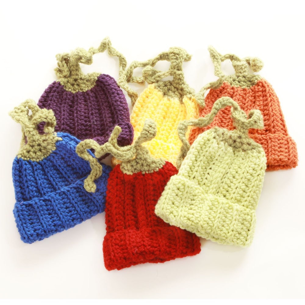 Garden Variety Crochet Beanie Hat Multiple Colors and Sizes