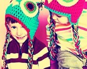 Owl Hat- Custom Made Choose your colors