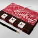 Eco-Friendly Journal or Sketchbook from Recycled Vintage Book Covers - Rebound Upcycled - Marbled Red - Handmade