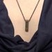 Letter C  Letterpress Necklace - Brass Initial Personalized - Other Letters Available