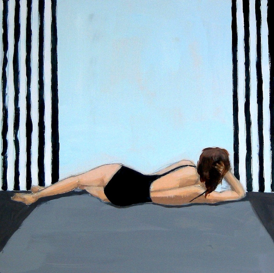 Cabana . giclee digital art print of original painting