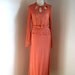 Vintage 1930s Nasturtium Orange Knit Sweater Dress Set /As Is