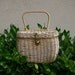 Vintage 1950s Gilded Metal Basket Purse