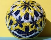 RESERVED - Wandering Stars Temari - Hand Embroidered Thread Ball