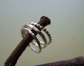 Sampler Ring Set - MADE TO ORDER - Sterling Silver Stacking Bands - Free Shipping in U.S.