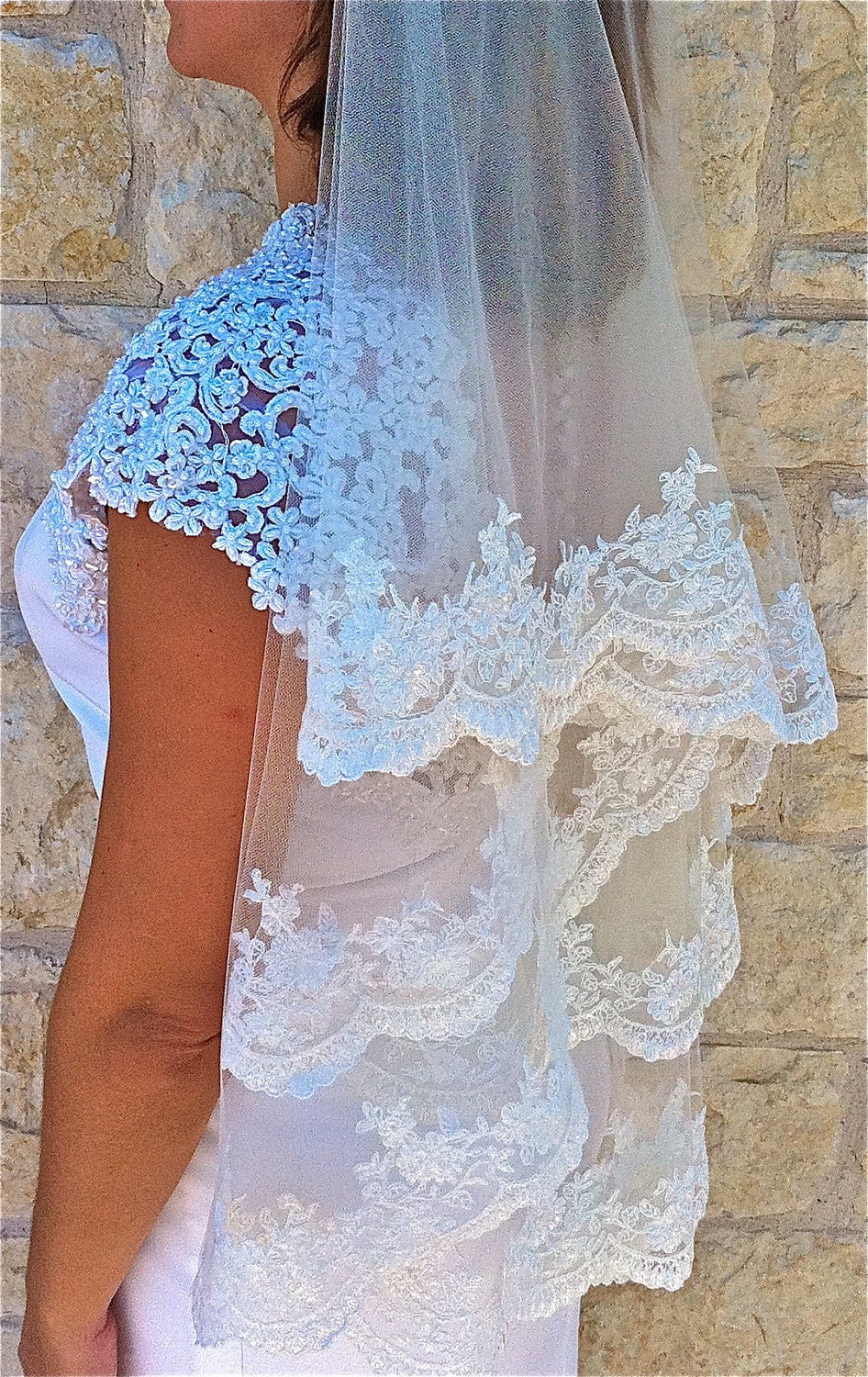 Alencon Lace Veil