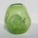 Vintage Mid Century Modern 1950 Blenko Anderson Green Indented Vase