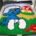 Smurf VINTAGE Wonderart Latch Hook Wall Hanging Kit New Old Stock