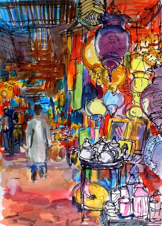 Moroccan Souks 402 print 4x6
