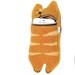 iPhone case or camera case: cute iPhone / cute hungry cat gadget case, handmade from ginger wool