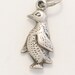 pre owned vintage estate 3-D penquin artic or north pole or Mr Poppers Penguins theme 925 sterling silver bracelet charm or pendant