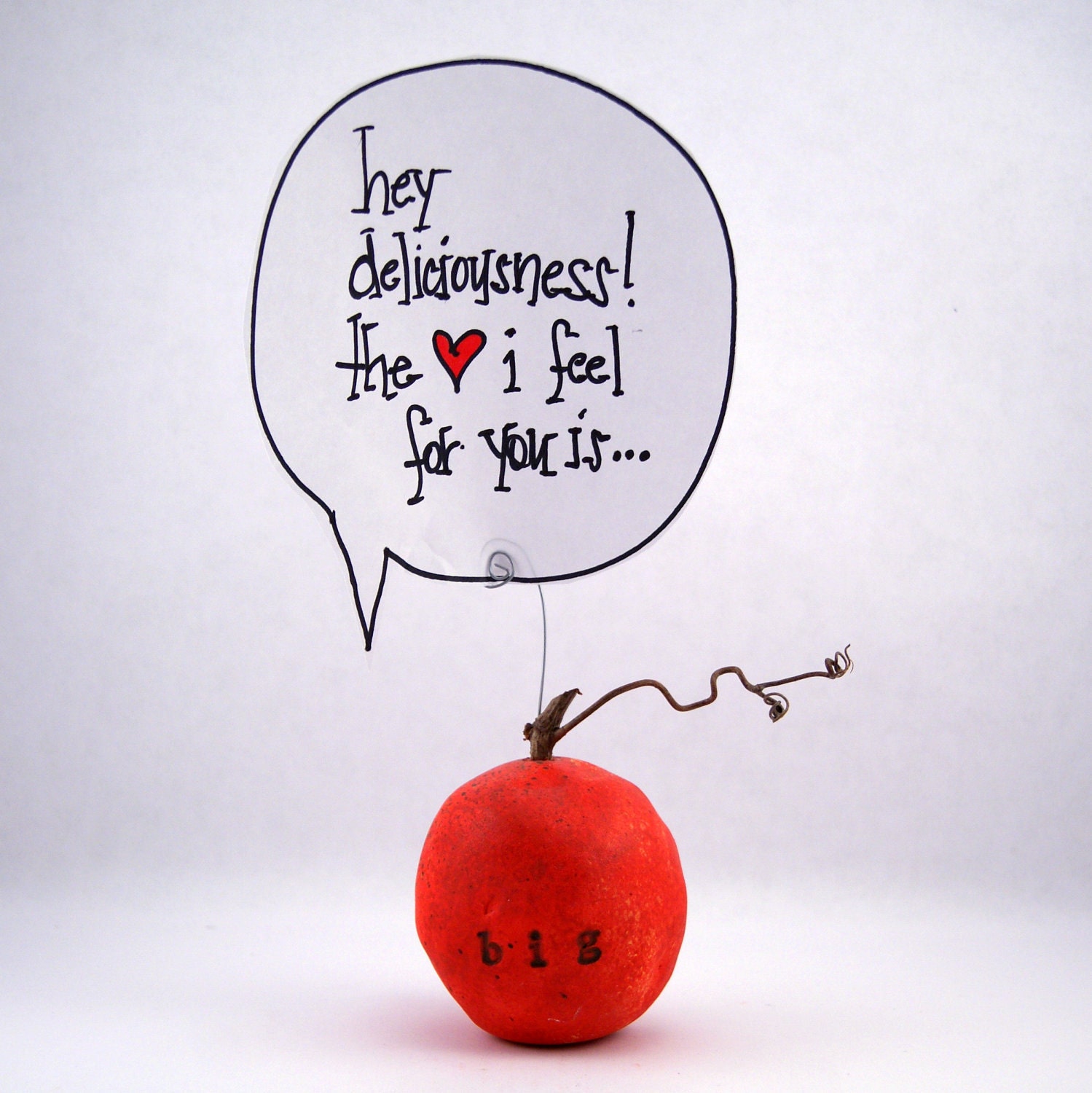 The Big Love Apple - Picture/Note Holder - Ready to Ship