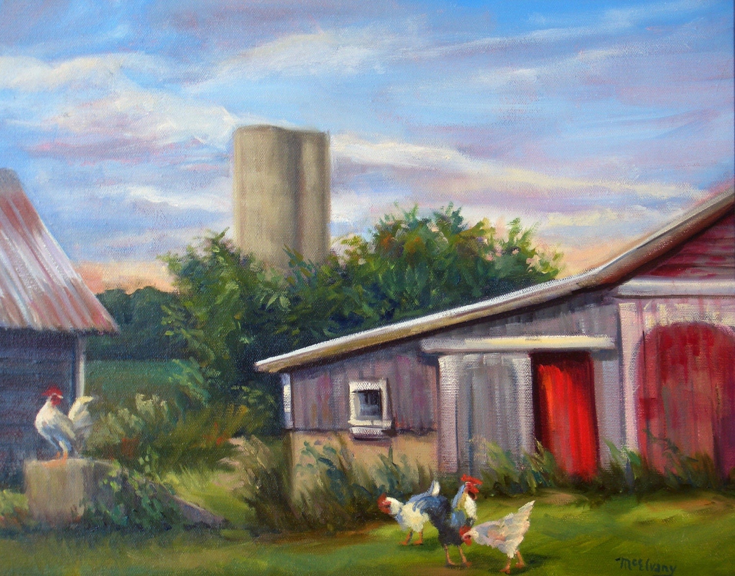 Chickens on the Farm
