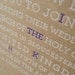 Letterpress Wedding Invitation - SAMPLE - Rustic Modern Eco-chic, Simple and Playful