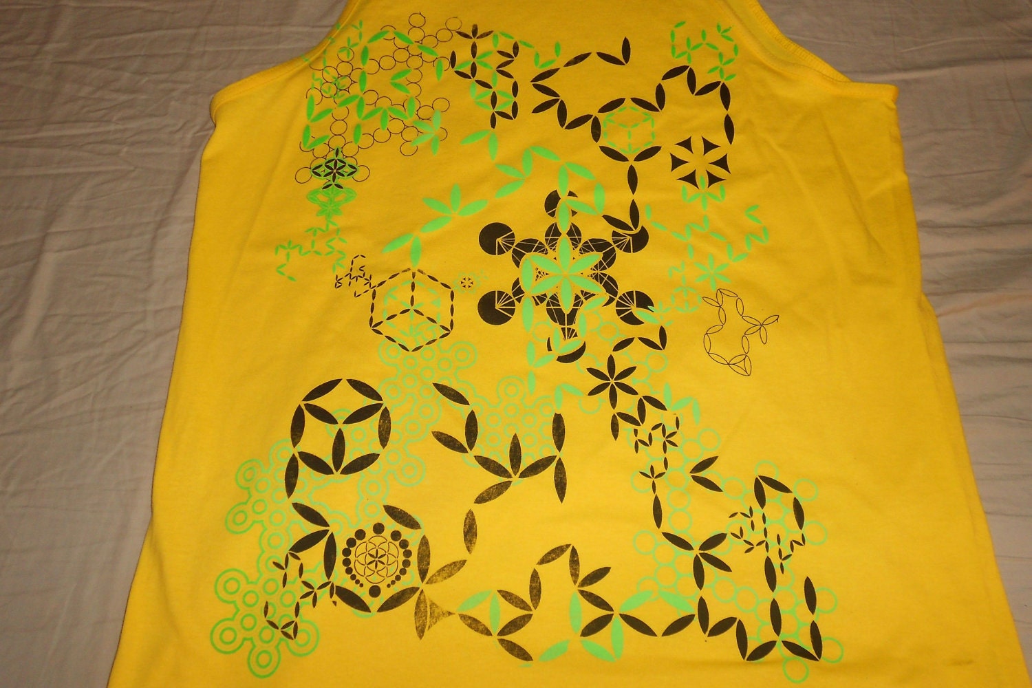 Men's Tank Top - Plant of Life (Yellow)