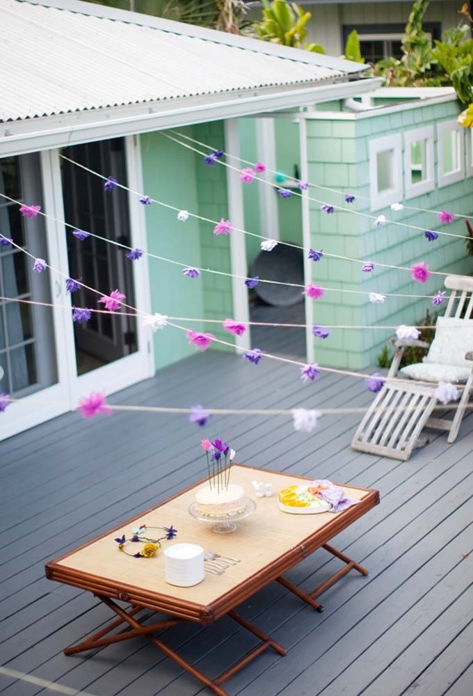 Fabric Flower Cake Toppers
