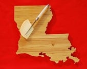AHeirloom's Louisiana State Shaped Cutting Board