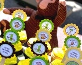 Monkey Cupcake Toppers - Set of 12