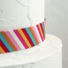 Love is Beautiful Wooden Rainbow Heart Cake Topper