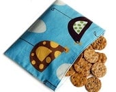 Reusable Snack Bag - Blue Funky Chicken