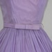 Pastel Spring Dress - 1950's Vintage Dress - Lavender Chiffon Full Skirt Garden Party Frock