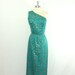 Vintage Designer ALFRED SHAHEEN - One Shoulder Asymmetric Sultry Cocktail Party Frock