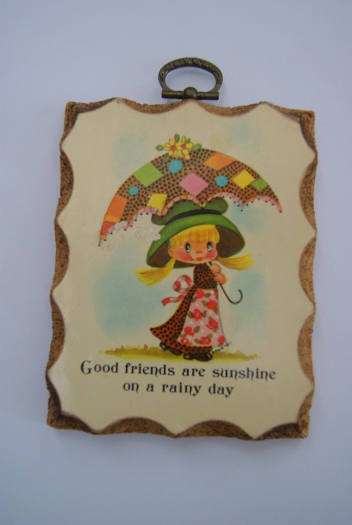 Paula-Cutes Wood Friendship Plaques from the 70s