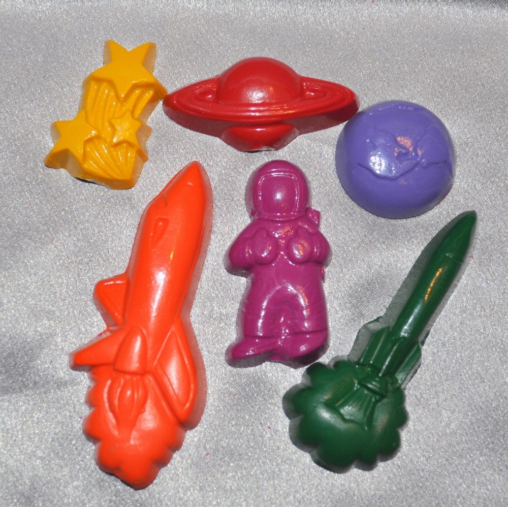 Recycled Crayons Space Shaped, Total of 6 Il_170x135
