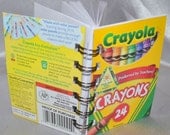 Recycled Mini Crayon Spiral Bound Notebook