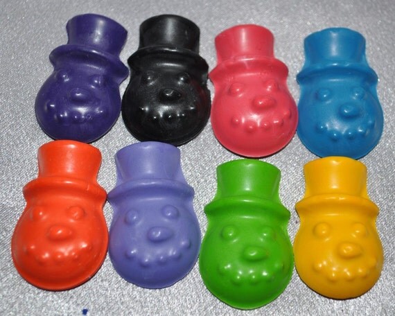 Recycled Crayons Snowmen-Total of 14 Crayons Il_570xn