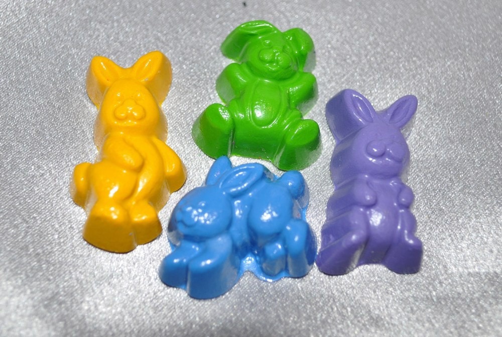 Recycled Crayons Rabbit Shaped, Total of 18 All Different Colors Il_570xn