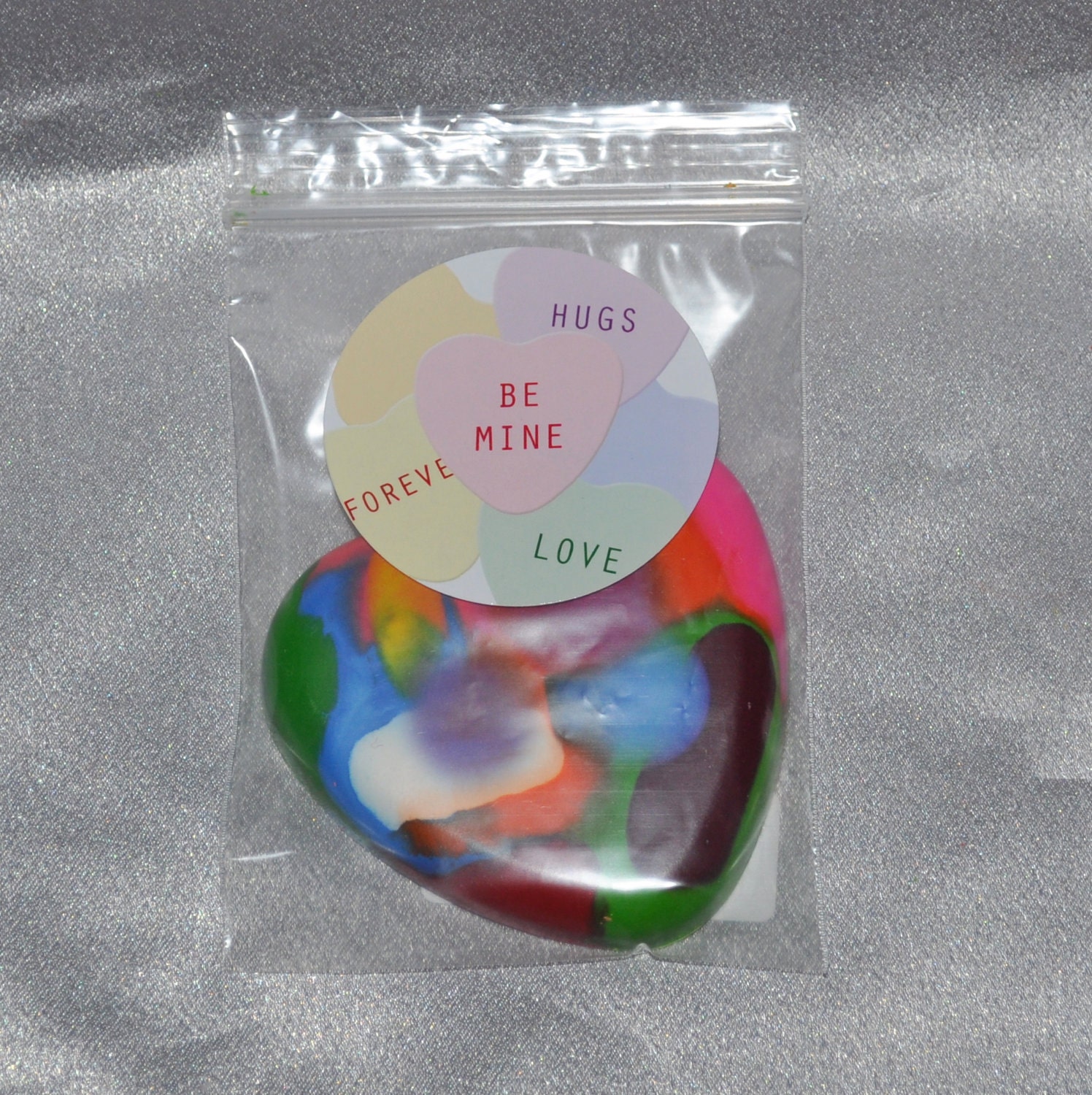 Recycled Crayons and Heart Stickers /20 Heart Crayons and 20 Stickers. Il_570xn