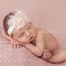 Light pink chiffon headband, baby headband, adult headband, infant headband, child headband