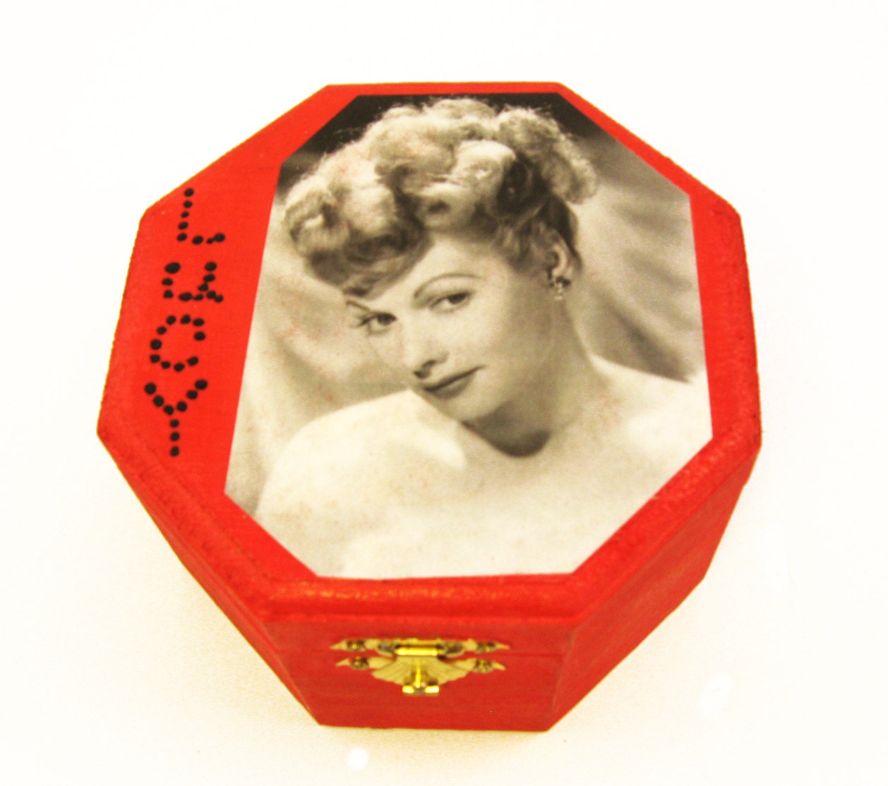 Handmade I Love Lucy Jewelry Box - Red - Lucille Ball Collection
