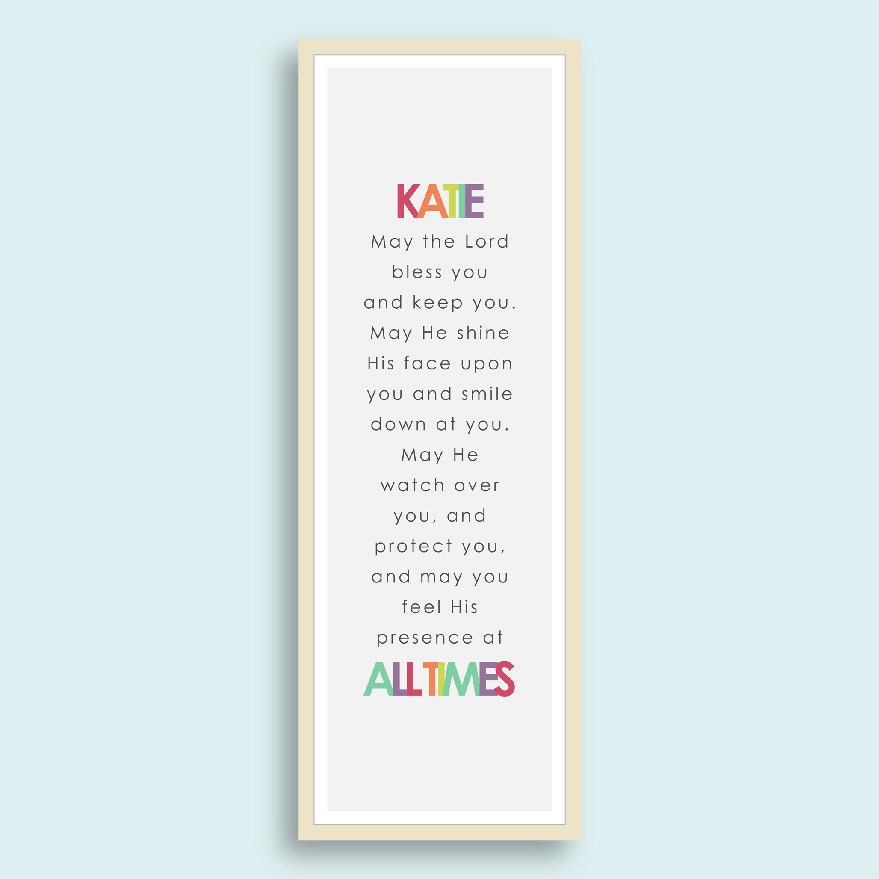 Blessings Print - 11.75x36 inches
