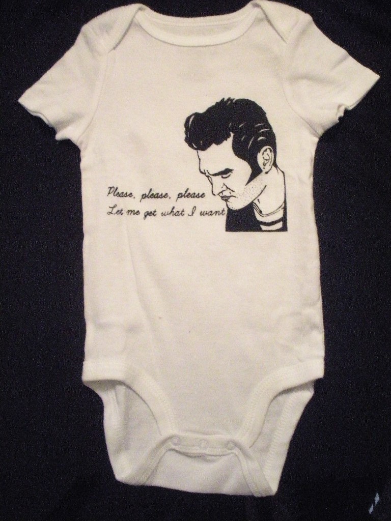 SHORT SLEEVE The Smiths Morrissey Baby onesie.  Awesome. Color Options