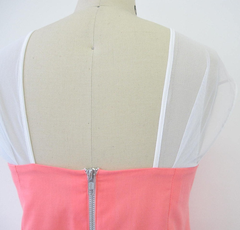 Tiffany - Light coral eco designer dress - Small only - SALE