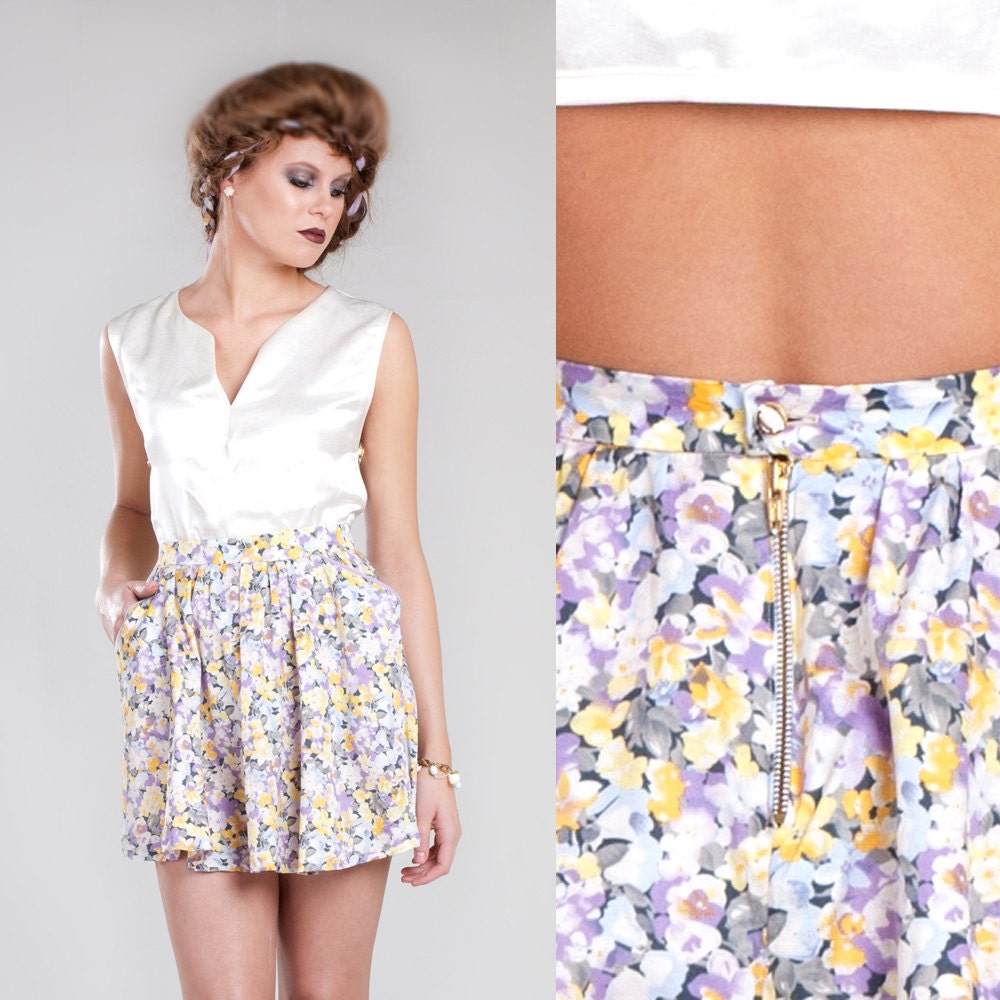 Chloe floral dress in organic cotton / silk & hemp - Last in stock sale / fits XS to SMALL