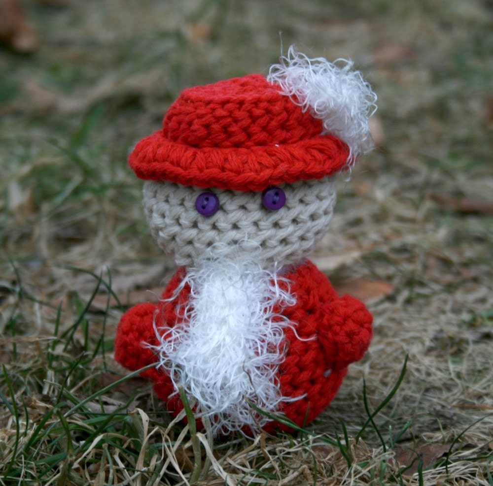 Hand-crocheted plushie - Red Mage