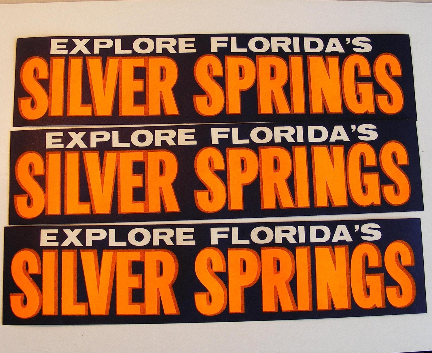 Silver Springs Florida vintage bumper sticker