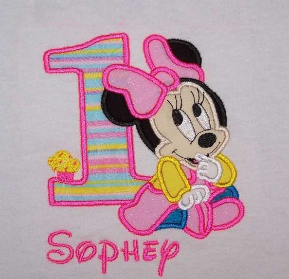 Personalized Custom Baby Miss Mouse 1st Birthday Party Shirt or Onesie SHIPS FREE