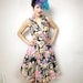 25% OFF SALE 60s Garden Tea Party Dress (S)