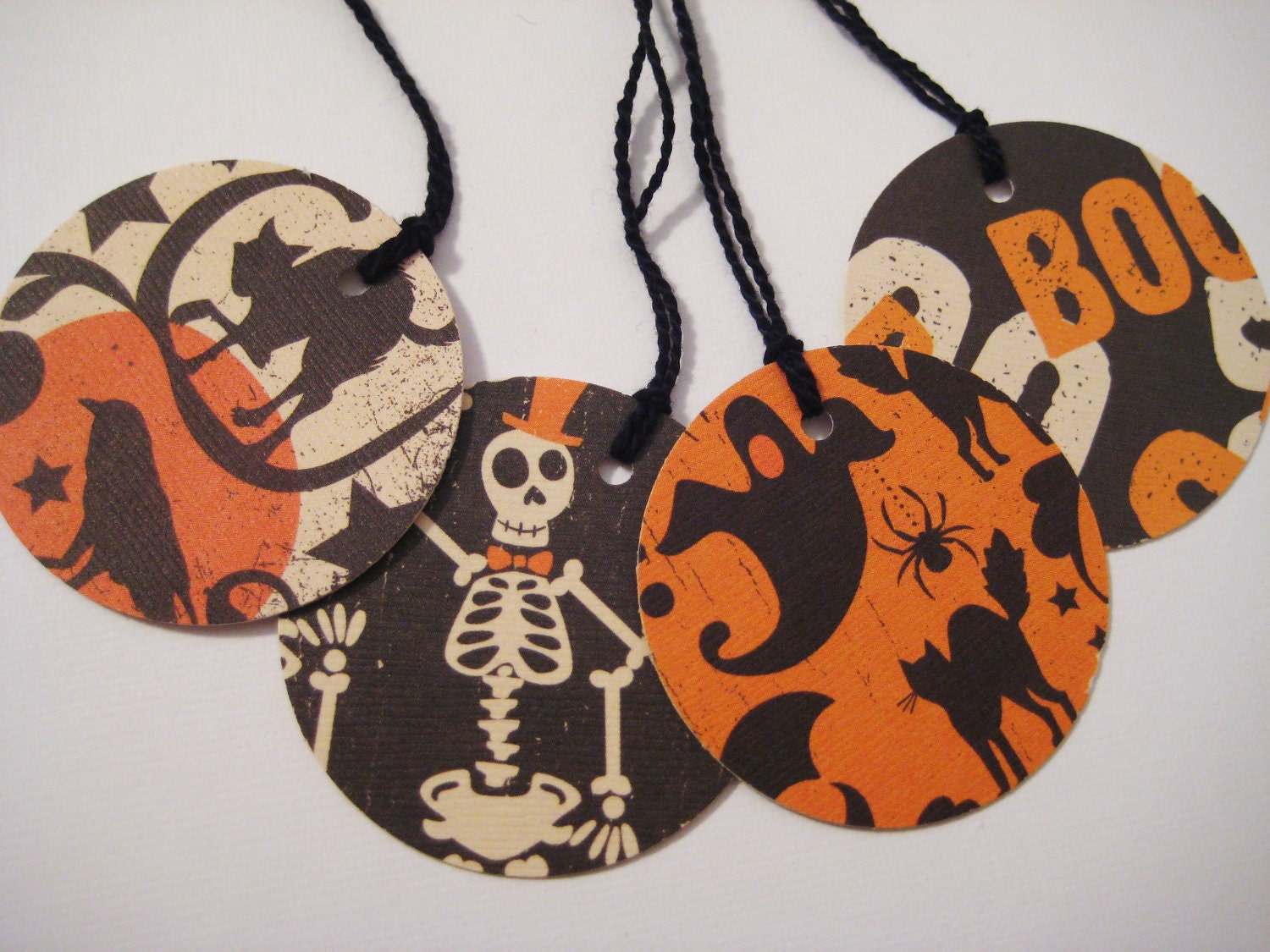 Spooktacular Halloween gift or favor tags, set of 12 -- as seen in WOMAN'S DAY Halloween Celebrations magazine