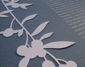 Papercut Ketubah - Olive Branch
