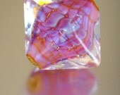 Bubblegum  -  Lampwork Crystal focal bead